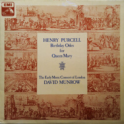 Henry Purcell / The Early Music Consort Of London / David Munrow Birthday Odes For Queen Mary Vinyl LP USED