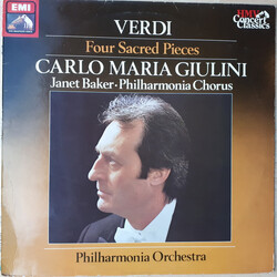 Giuseppe Verdi / Philharmonia Orchestra / Philharmonia Chorus / Carlo Maria Giulini Four Sacred Pieces (Quattro Pezzi Sacri) Vinyl LP USED