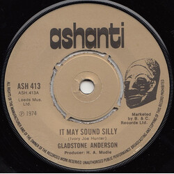 Gladstone Anderson It May Sound Silly Vinyl USED