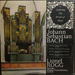 Lionel Rogg / Johann Sebastian Bach Organ Works: Volume 1 Vinyl LP USED