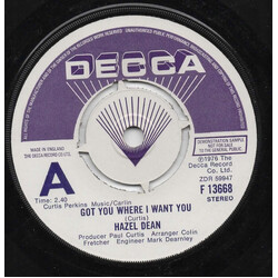 Hazell Dean Got You Where I Want You Vinyl USED