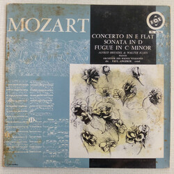 Wolfgang Amadeus Mozart / Alfred Brendel / Walter Klien Concerto In E Flat / Sonata In D / Fugue In C Minor Vinyl LP USED