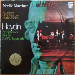 Joseph Haydn / The Academy Of St. Martin-in-the-Fields / Sir Neville Marriner Symphonies Nos. 52 & 53 "L'Impériale" Vinyl LP USED