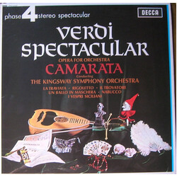 Tutti Camarata / The Kingsway Symphony Orchestra Verdi Spectacular Vinyl LP USED